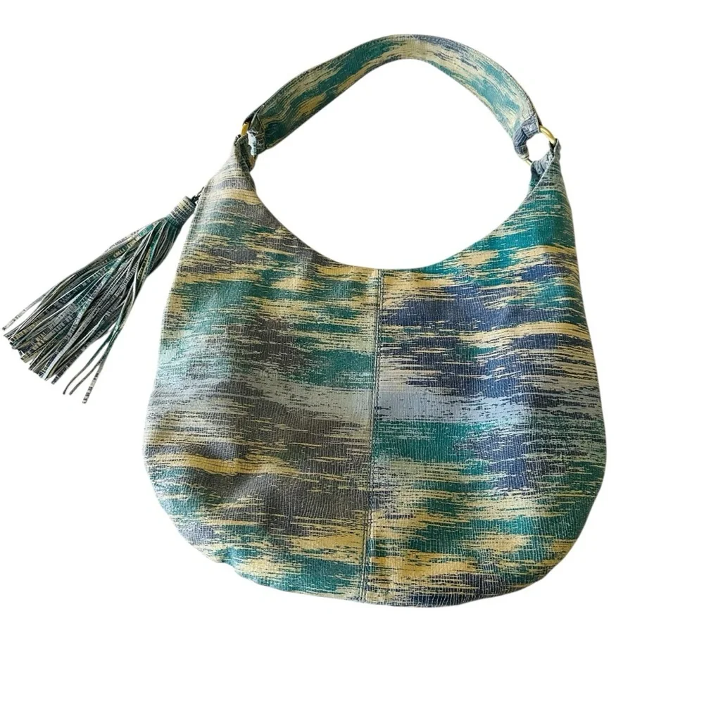 Hobo International Gardner Cracked Glass Leather‎ Shoulder Bag